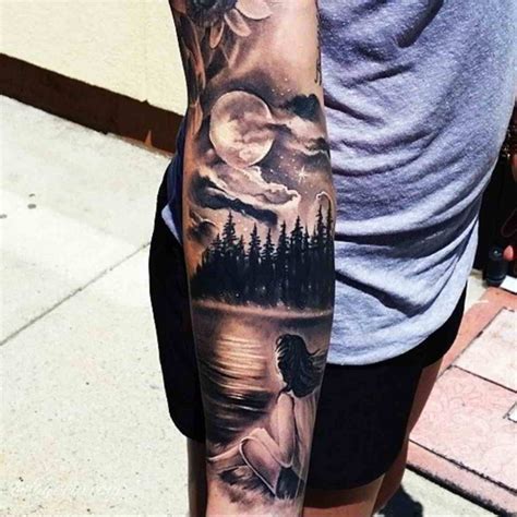 Tatuajes paisajes bosque